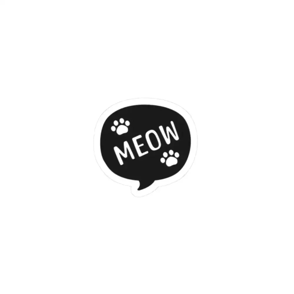 Cat Lover Kiss - Cut Stickers - Perfect for Pet Enthusiasts, Journals, Laptops, Decoration, Gifts, 'MEOW' Design - FloofChonk