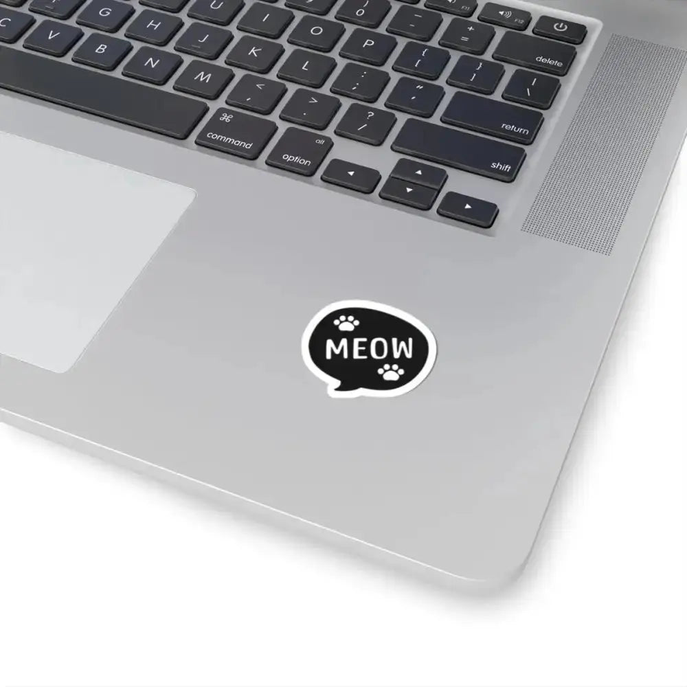 Cat Lover Kiss - Cut Stickers - Perfect for Pet Enthusiasts, Journals, Laptops, Decoration, Gifts, 'MEOW' Design - FloofChonk