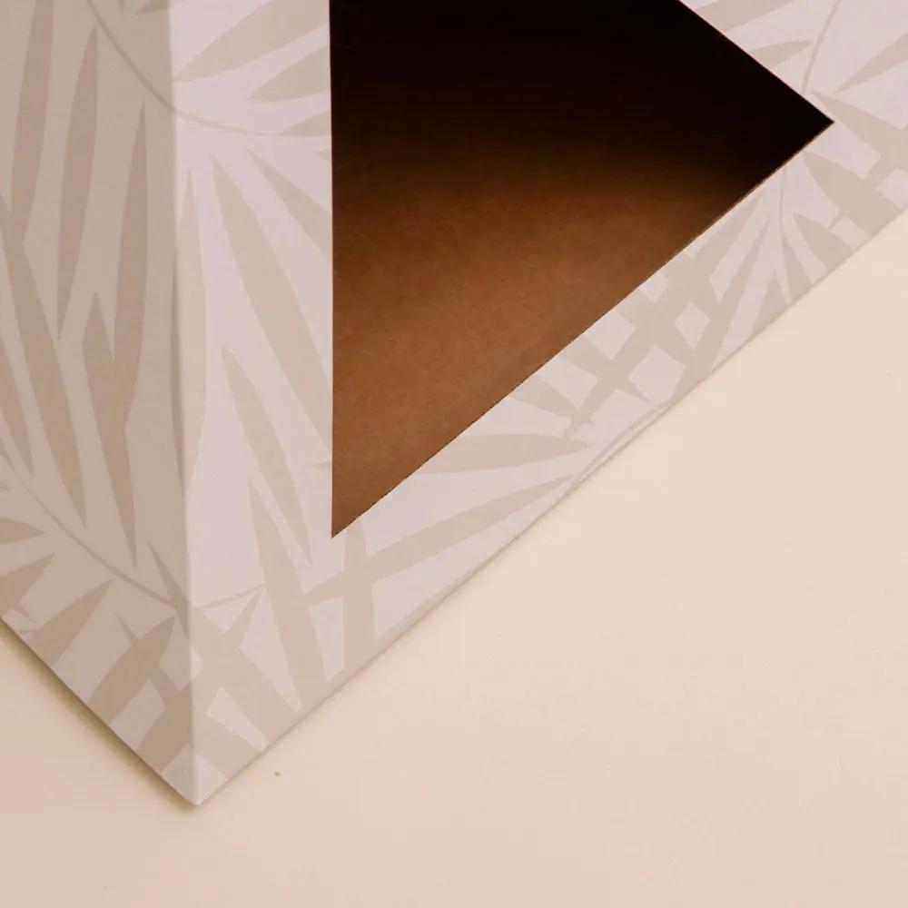 'Neutral Palm' Cardboard Cat Pyramid KittyKardboard