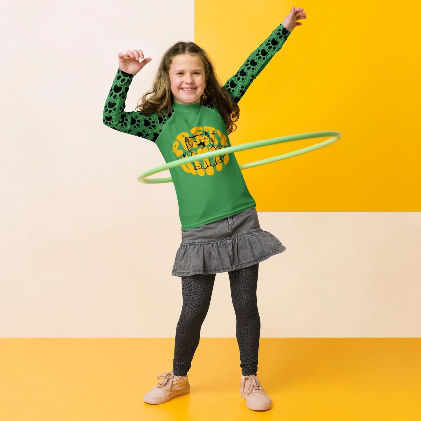 Cat Paw Youth Rash Guard - FloofChonk