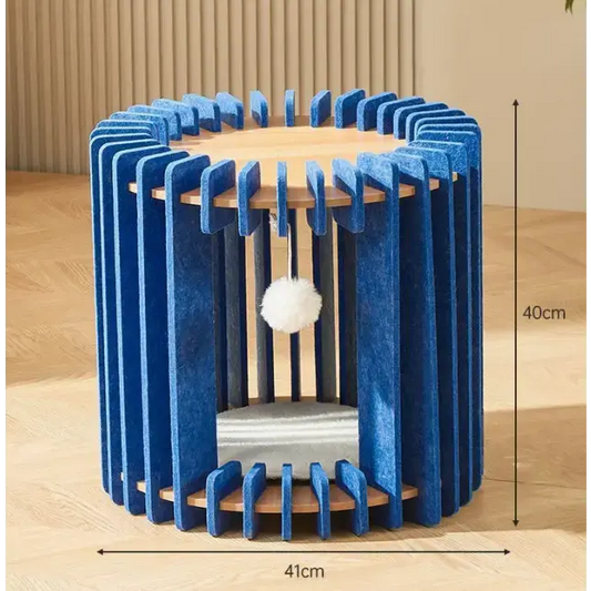Cat Scratch Board Felt Nest Four Seasons - FloofChonk