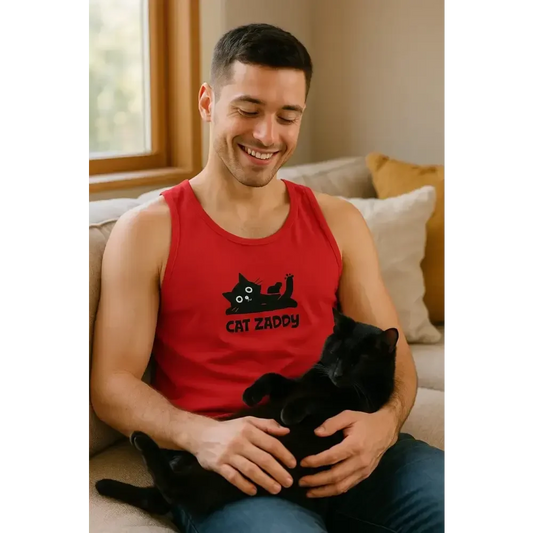 Cat Zaddy Men's Tank Top - FloofChonk