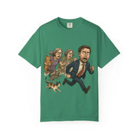Cats Chasing Figure T-Shirt Funny - Grass / S - T-Shirts