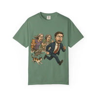 Cats Chasing Figure T-Shirt Funny - Light Green / S - T-Shirts