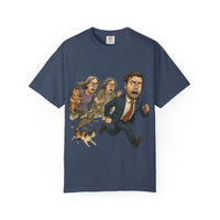 Cats Chasing Figure T-Shirt Funny - Midnight / S - T-Shirts