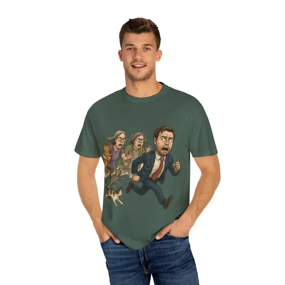 Cats Chasing Figure T-Shirt Funny - T-Shirts