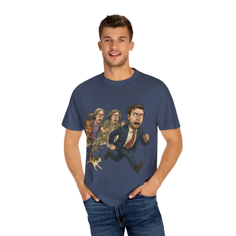 Cats Chasing Figure T-Shirt Funny - T-Shirts
