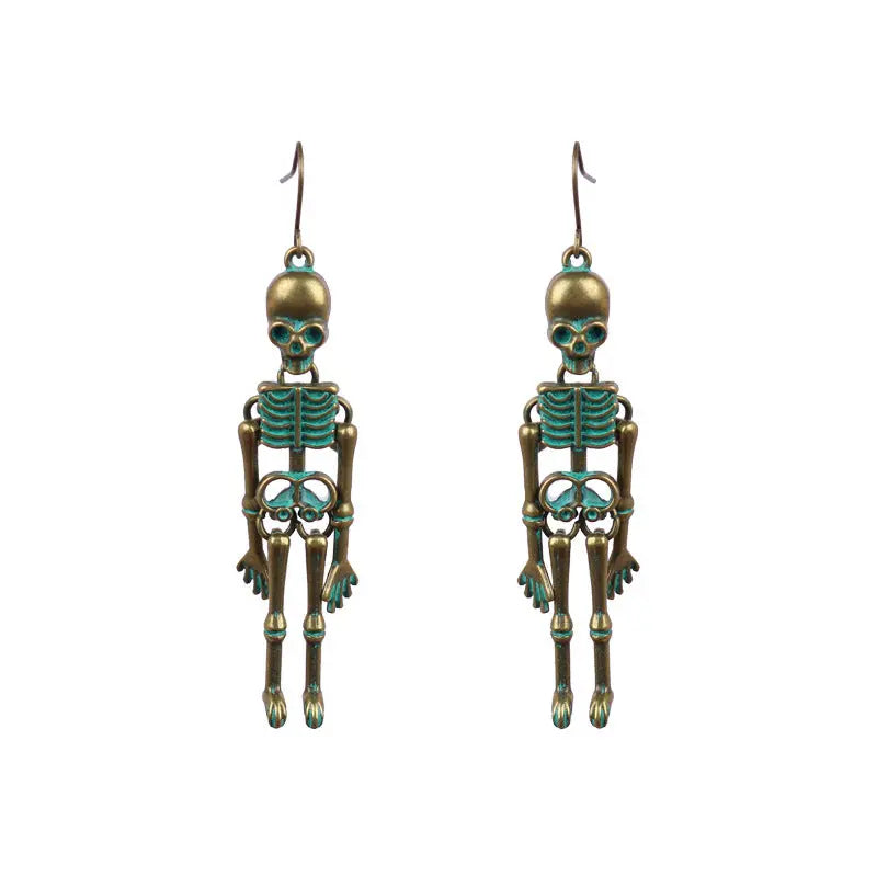 Skeleton Alloy Earrings - FloofChonk