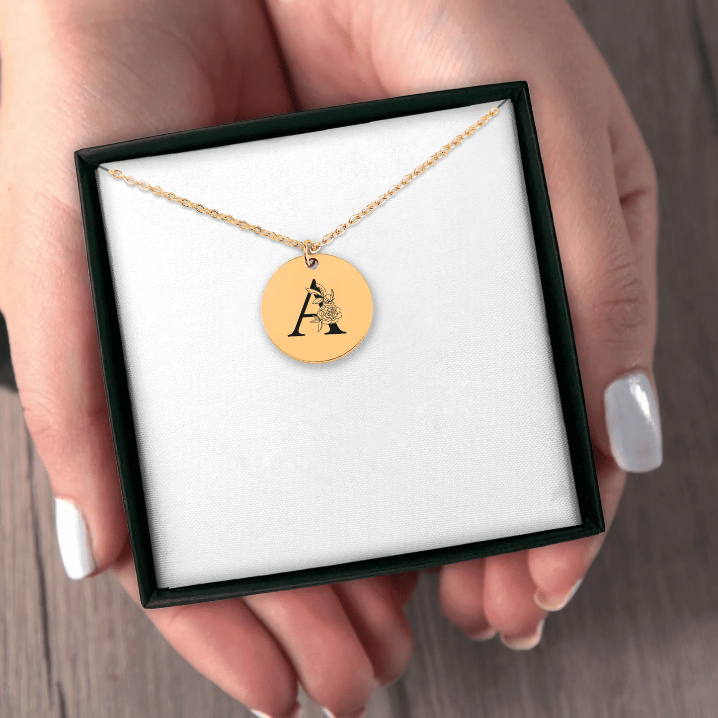 Floral Initial Necklace – A OwnPrint