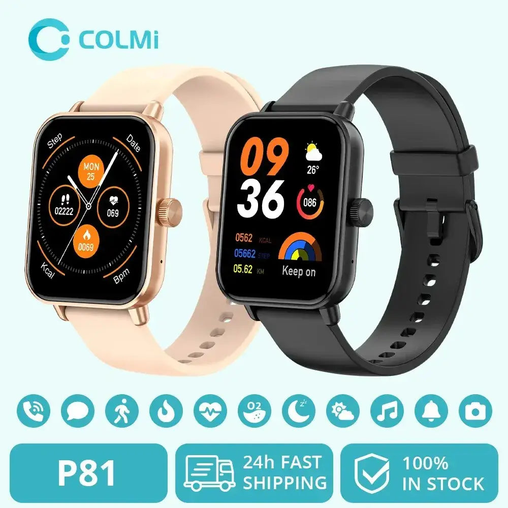 COLMI P81 Voice Calling Smart Watch Ultra 1.9’’ HD Screen 24H Health Monitor 100 + Sports Modes 200 + Watch Faces