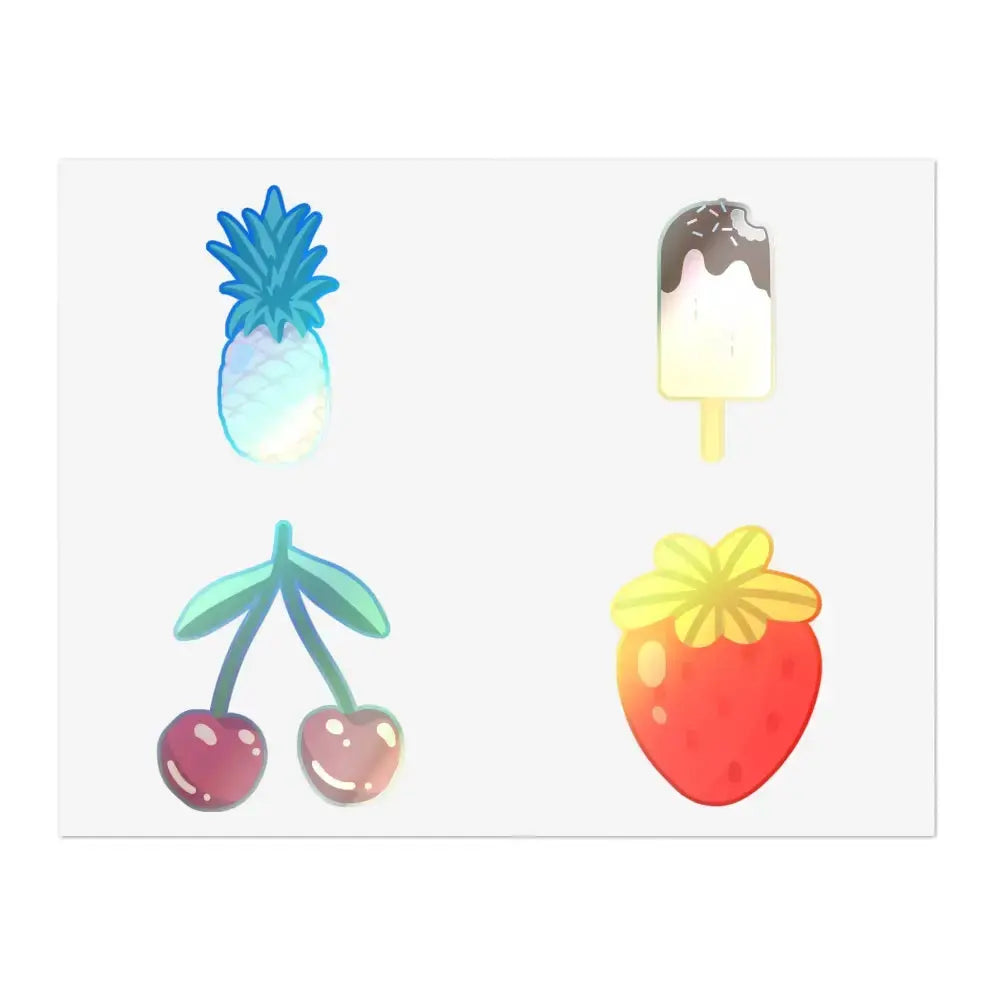 Colorful Fruit & Dessert Sticker Sheets | Fun Planners, Scrapbooking, Kids’ Crafts, Party Favors, DIY Projects - FloofChonk
