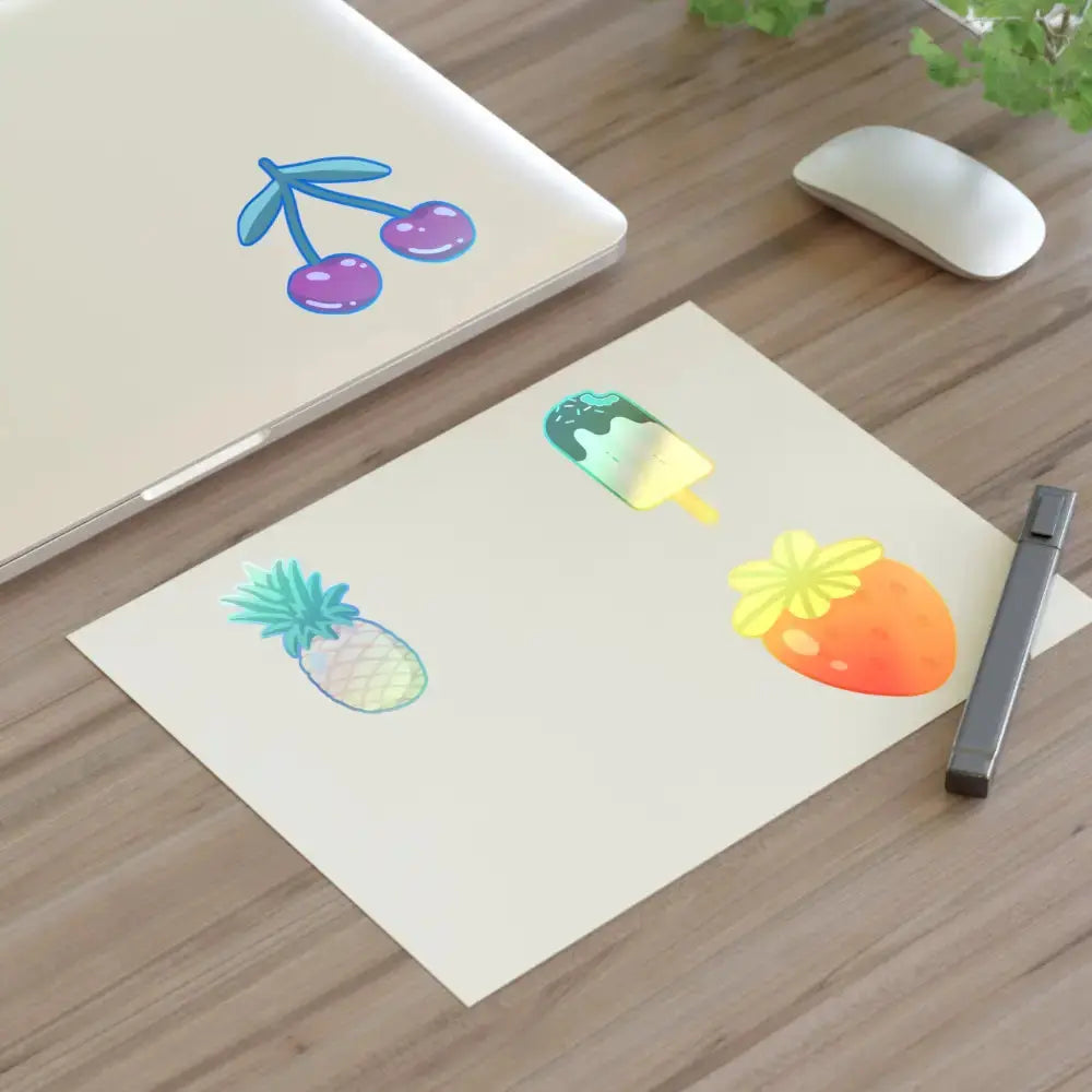 Colorful Fruit & Dessert Sticker Sheets | Fun Planners, Scrapbooking, Kids’ Crafts, Party Favors, DIY Projects - FloofChonk
