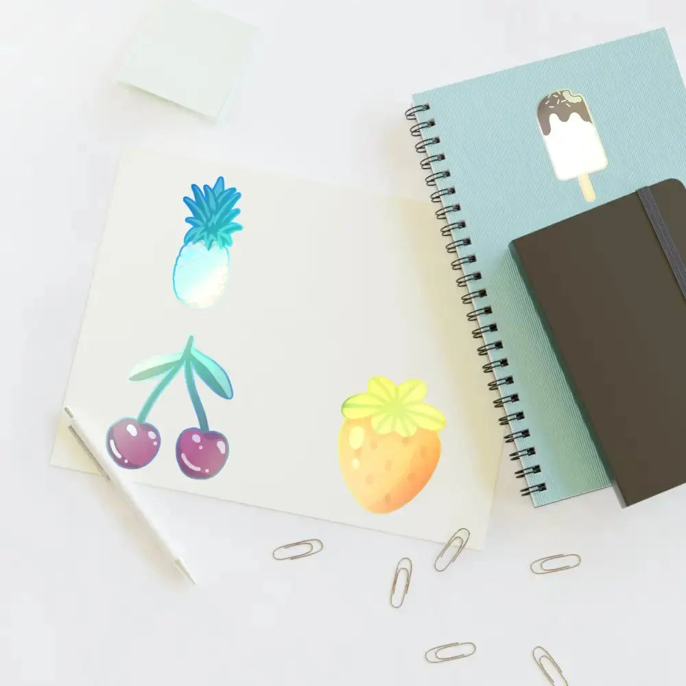 Colorful Fruit & Dessert Sticker Sheets | Fun Planners, Scrapbooking, Kids’ Crafts, Party Favors, DIY Projects - FloofChonk