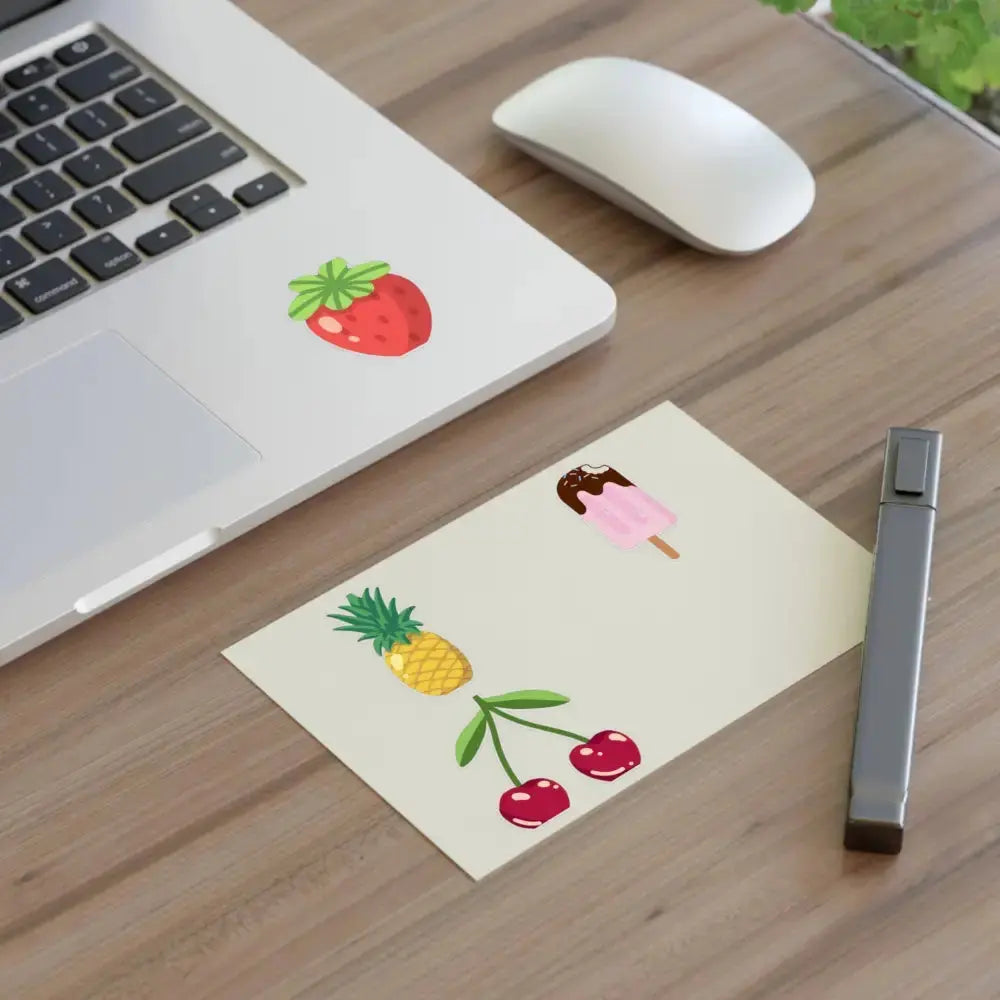 Colorful Fruit & Dessert Sticker Sheets | Fun Planners, Scrapbooking, Kids’ Crafts, Party Favors, DIY Projects - FloofChonk