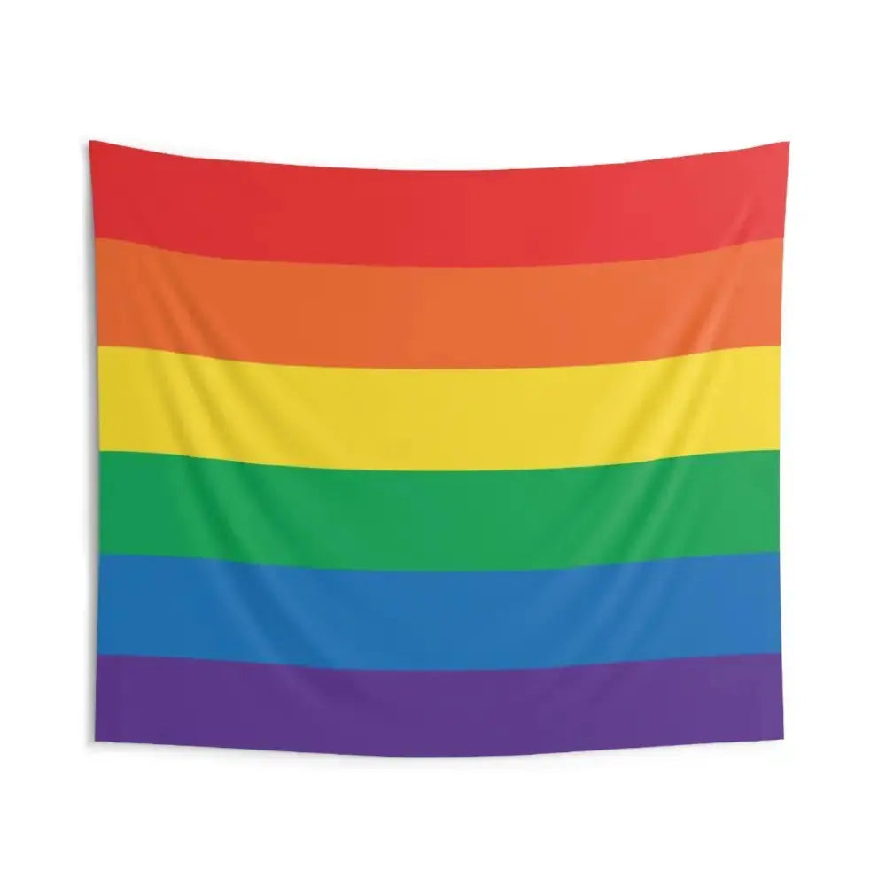 Colorful Rainbow Pride Wall Tapestry - FloofChonk
