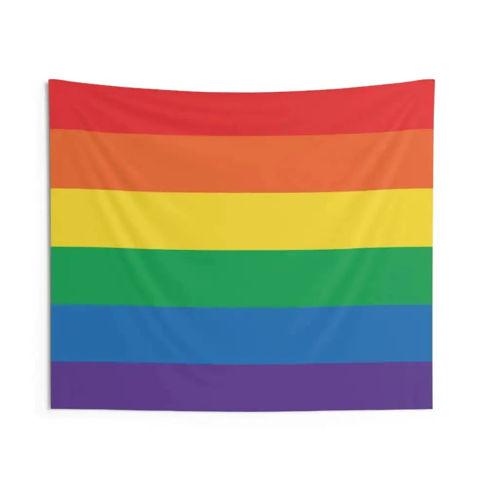 Colorful Rainbow Pride Wall Tapestry - FloofChonk