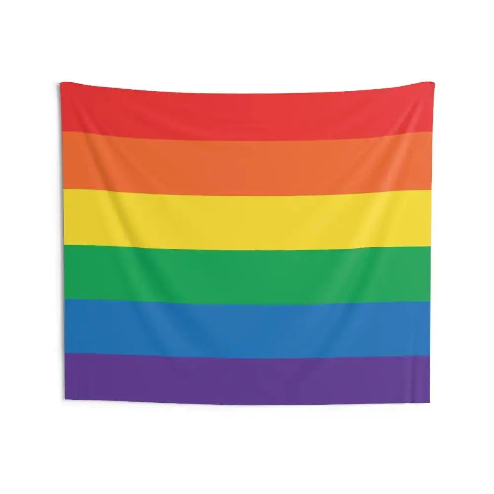 Colorful Rainbow Pride Wall Tapestry - FloofChonk