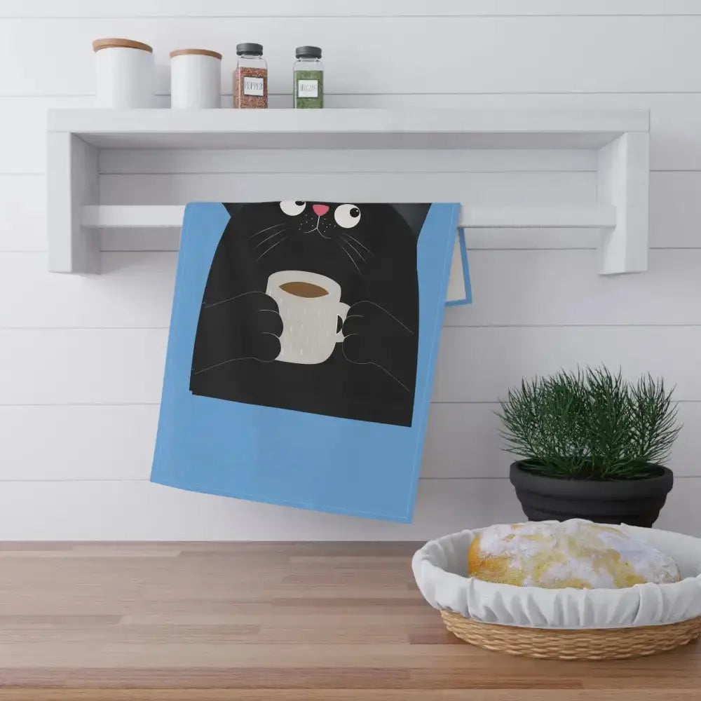 Cute Cat Coffee Tea Towels - Fun Kitchen Decor for Cat Lovers - FloofChonk