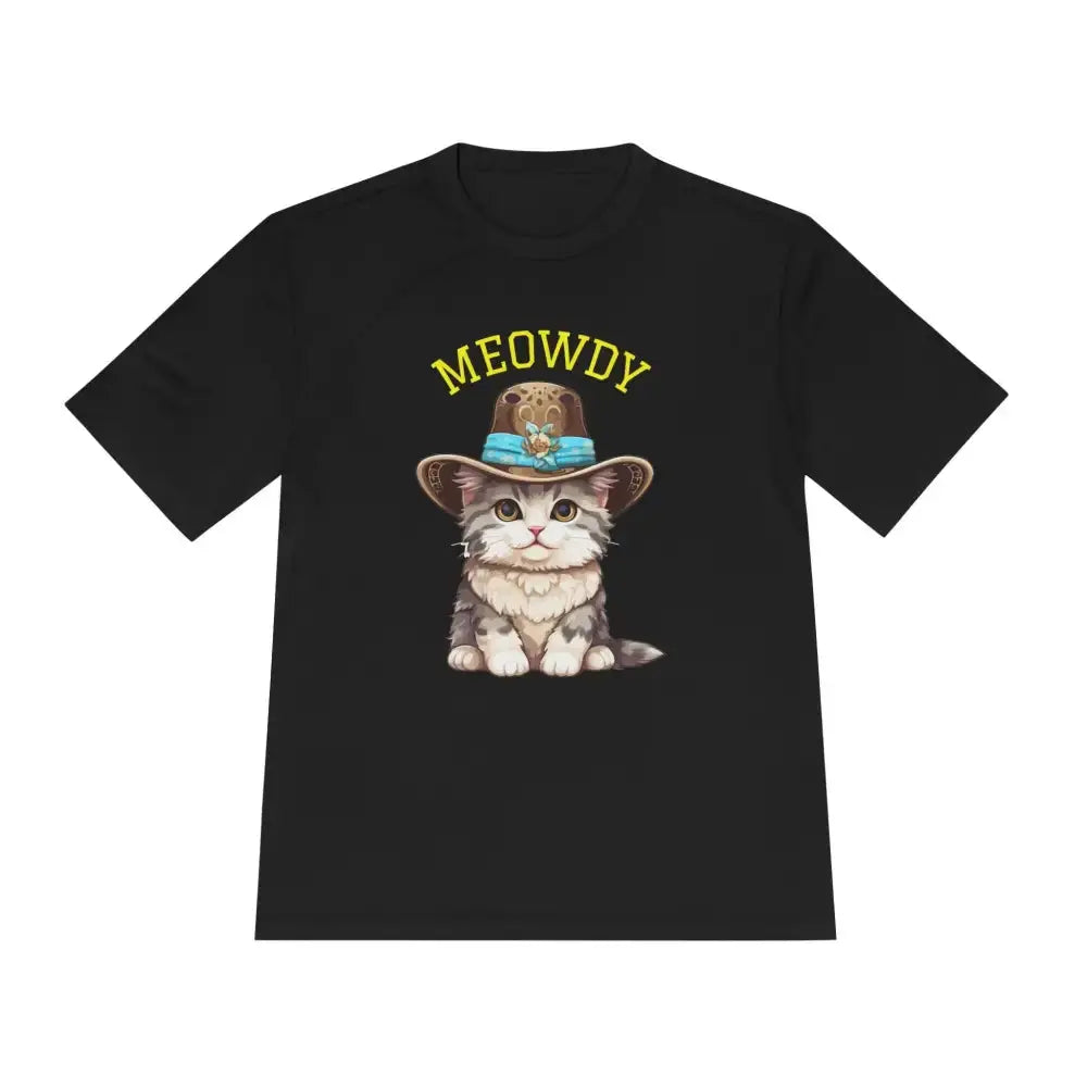 Cute Cat Themed Performance Tee - Perfect for Cat Lovers, Gift for Pet Owners, Fun Workout Shirt, Birthday and Holiday Apparel - FloofChonk
