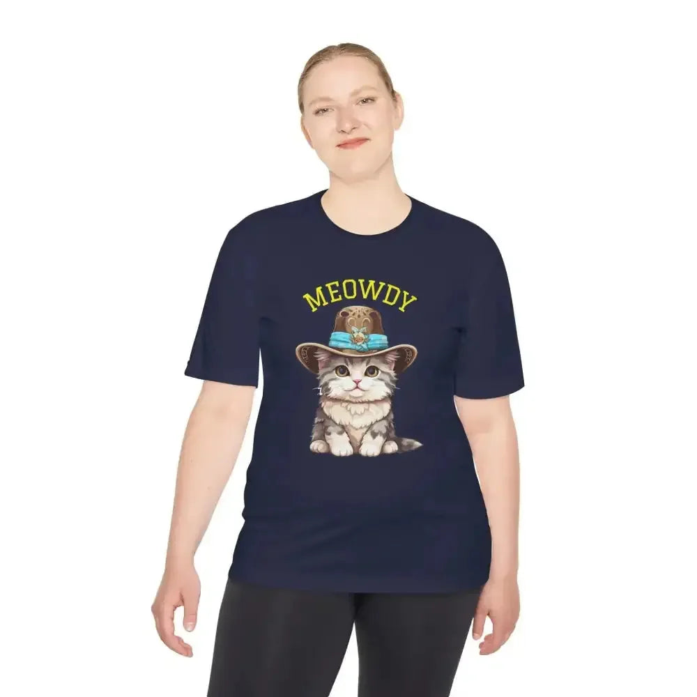 Cute Cat Themed Performance Tee - Perfect for Cat Lovers - FloofChonk
