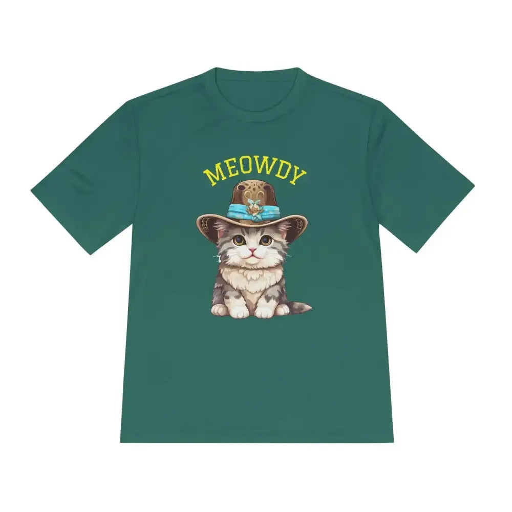 Cute Cat Themed Performance Tee - Perfect for Cat Lovers, Gift for Pet Owners, Fun Workout Shirt, Birthday and Holiday Apparel - FloofChonk