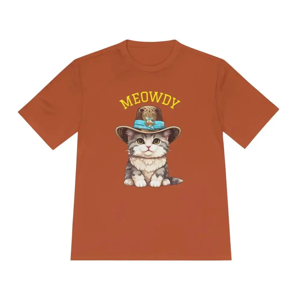 Cute Cat Themed Performance Tee - Perfect for Cat Lovers, Gift for Pet Owners, Fun Workout Shirt, Birthday and Holiday Apparel - FloofChonk