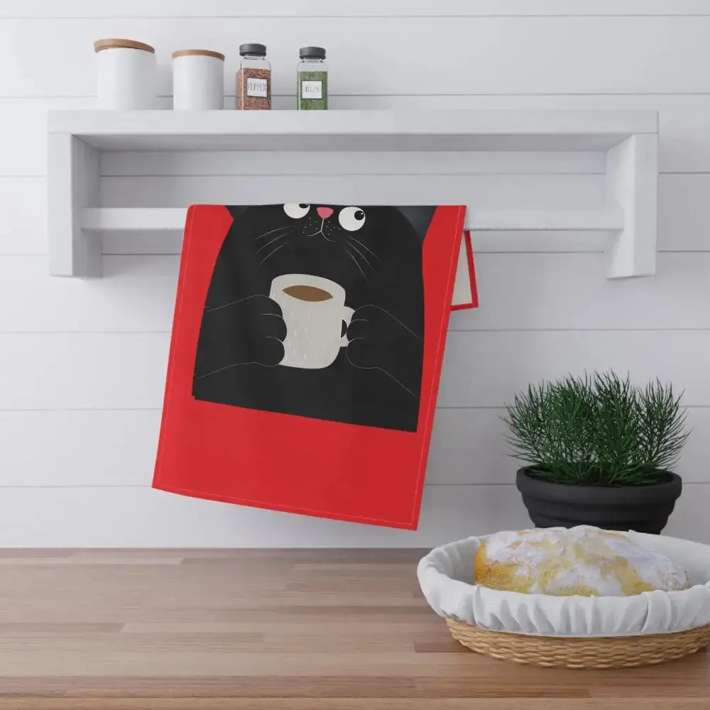 Cute Cat Coffee Towels - Perfect Gift for Cat Mom | Funny Kitchen Decor Tea Towels - FloofChonk