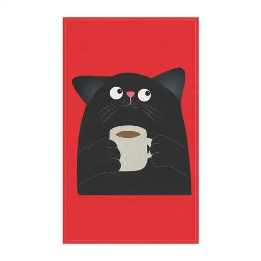 Cute Cat Coffee Towels - Perfect Gift for Cat Mom | Funny Kitchen Decor Tea Towels - FloofChonk
