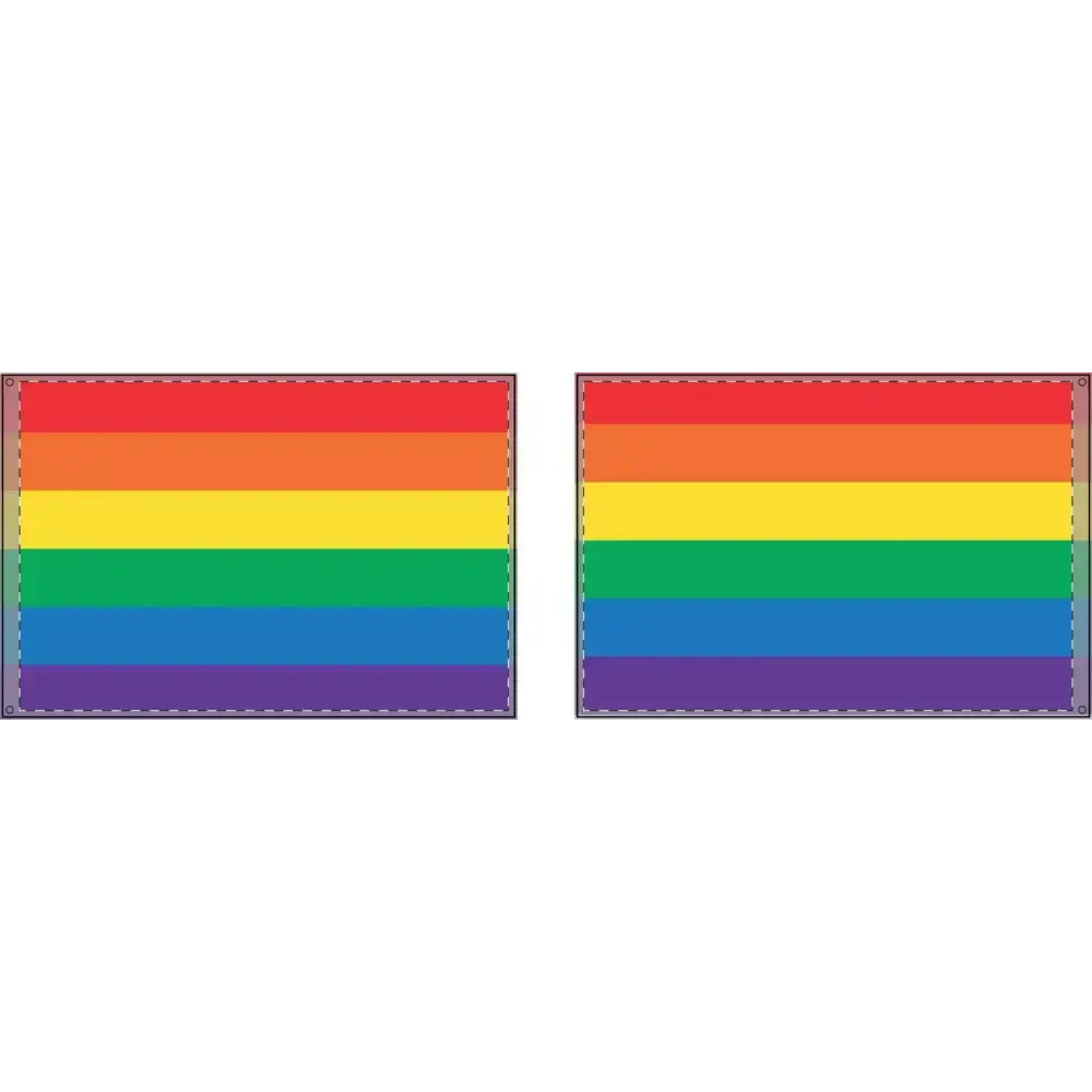 Double Sided Rainbow Flag - Celebrate Pride & Inclusivity - FloofChonk