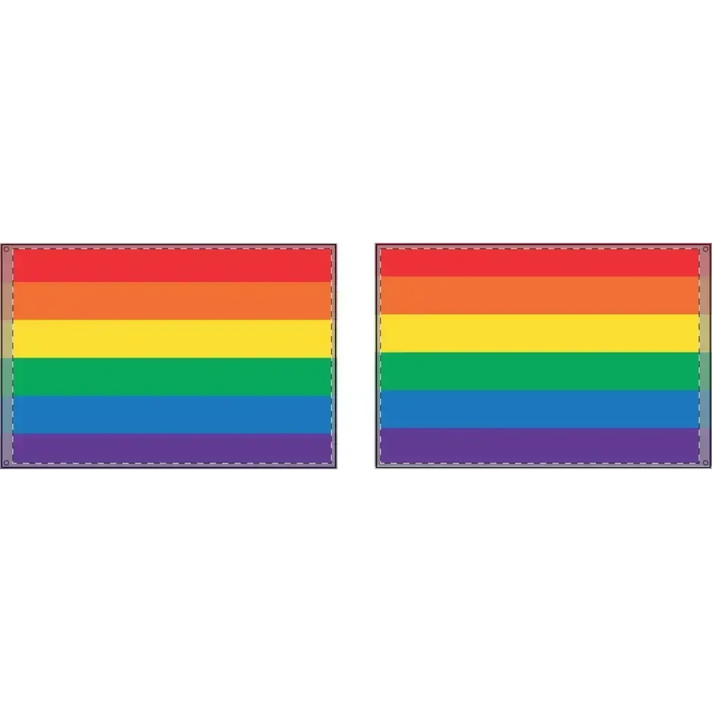 Double Sided Rainbow Flag - Celebrate Pride & Inclusivity - FloofChonk