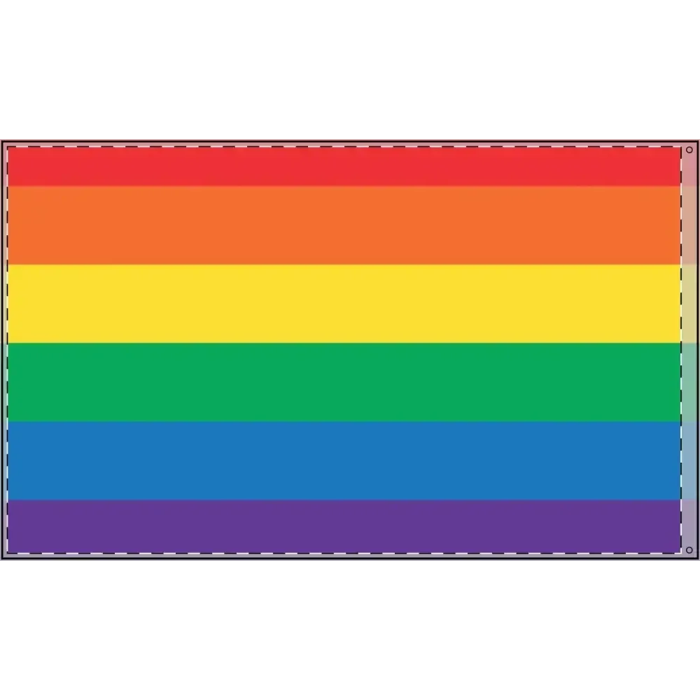 Double Sided Rainbow Flag - Celebrate Pride & Inclusivity - FloofChonk