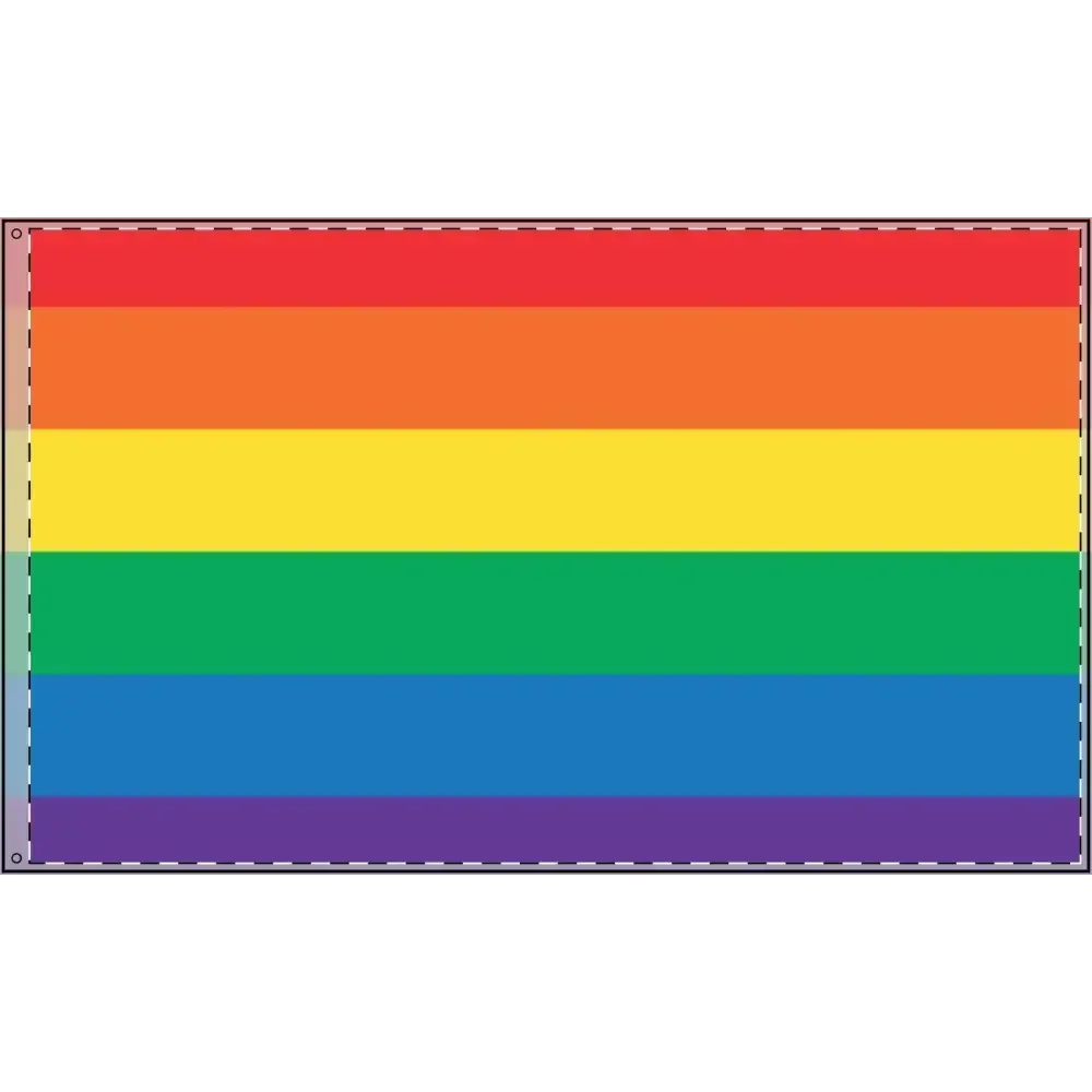 Double Sided Rainbow Flag - Celebrate Pride & Inclusivity - FloofChonk