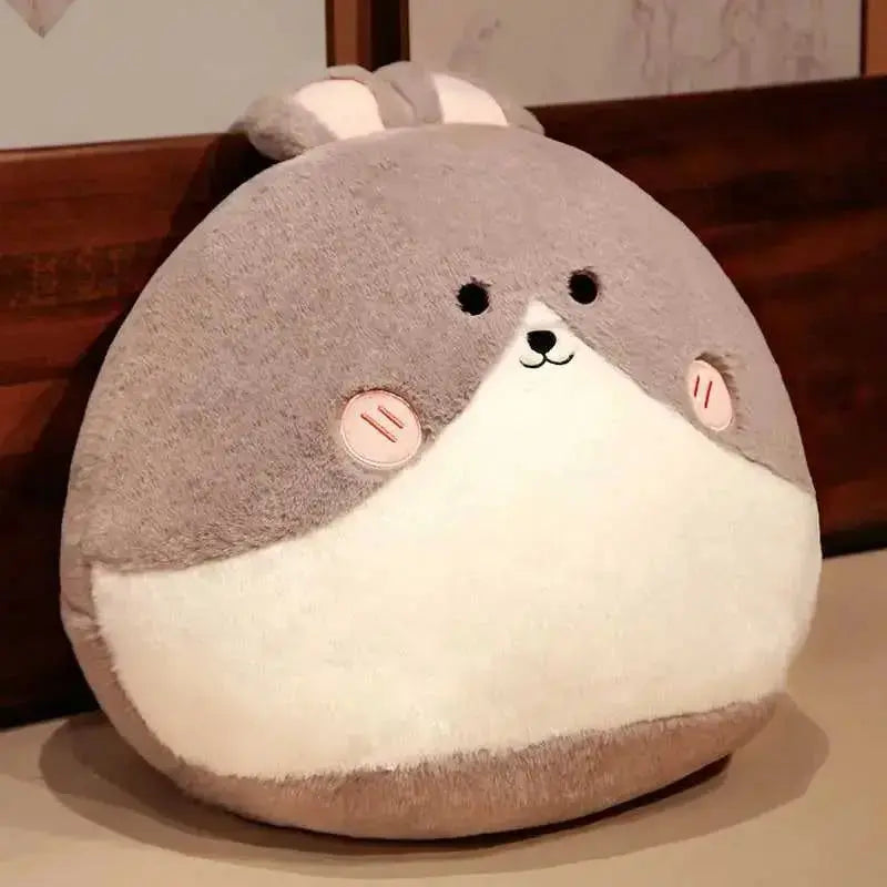 Fat Cat and Rabbit Plush Pillows - FloofChonk