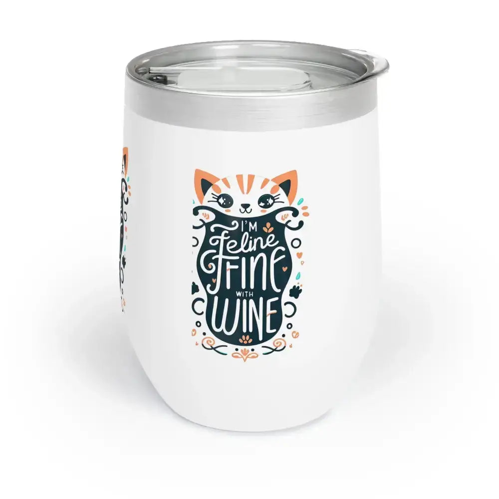 Feline Fine Wine Tumbler – Cat Lover's Chill Drinkware - FloofChonk