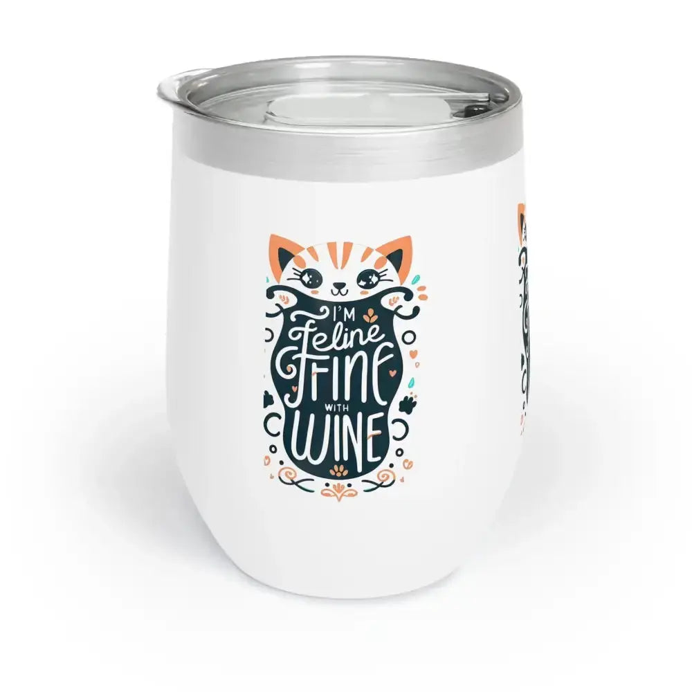 Feline Fine Wine Tumbler – Cat Lover's Chill Drinkware - FloofChonk