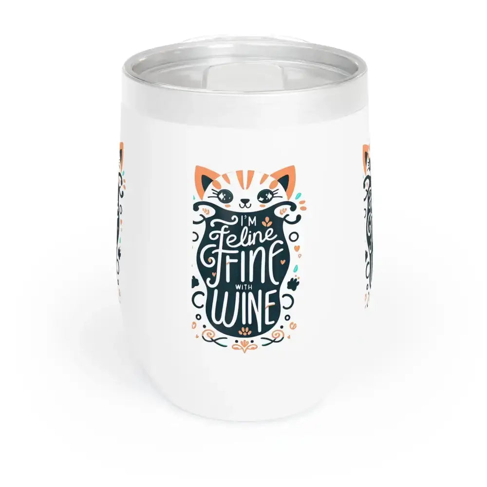 Feline Fine Wine Tumbler – Cat Lover's Chill Drinkware - FloofChonk