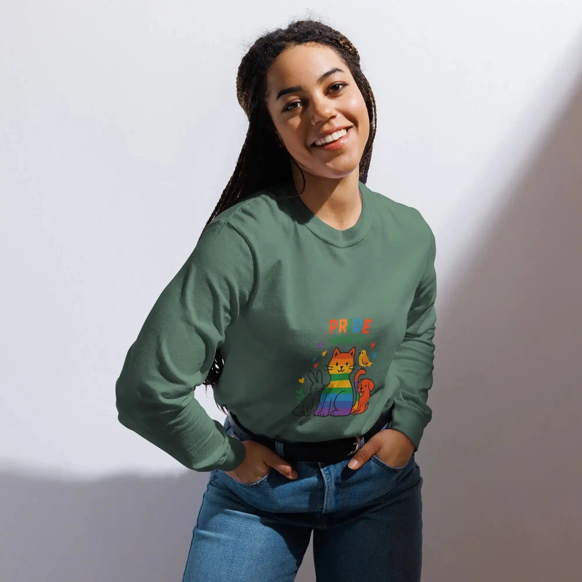 Garment - dyed heavyweight long - sleeve shirt - FloofChonk