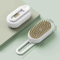 Gentle pet brush with mist - White