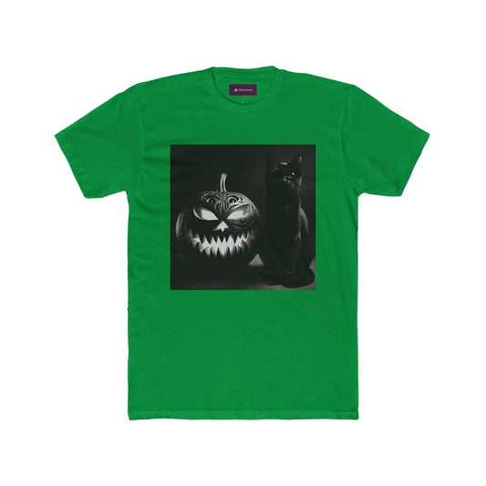 Halloween Cat & Pumpkin Unisex Tee - FloofChonk