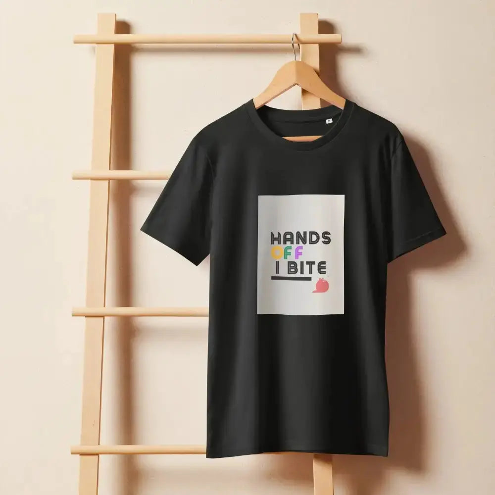 Hands Off I Bite T-Shirt - FloofChonk