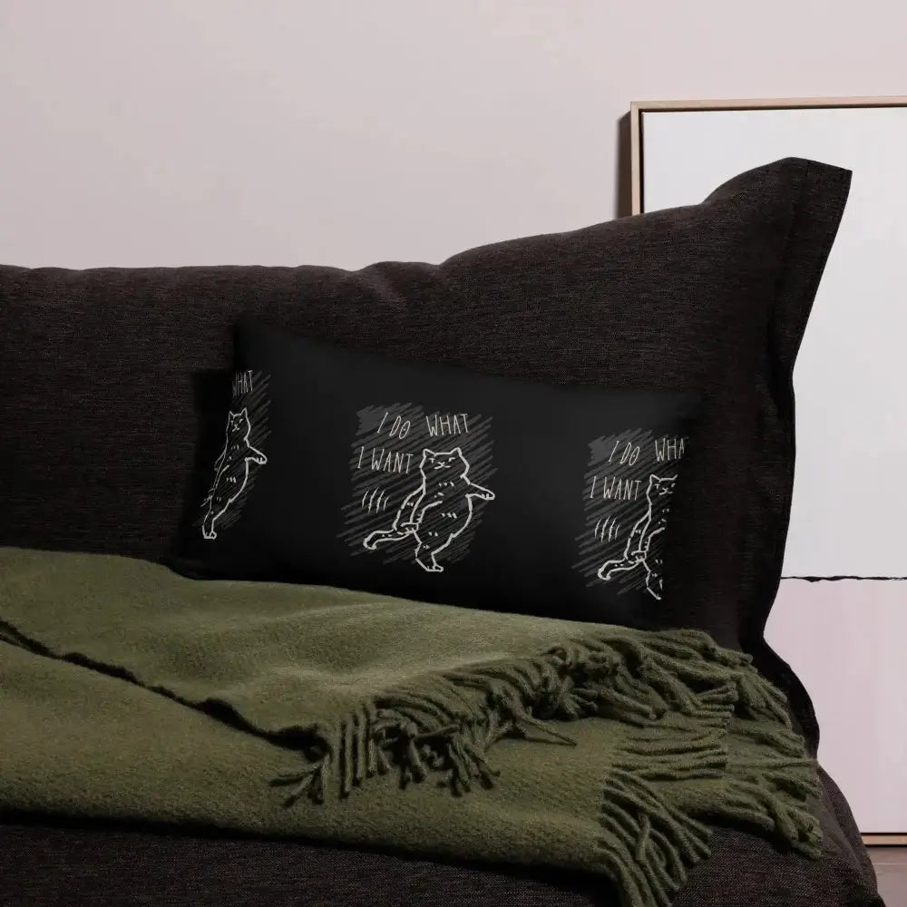 I Do What I Want Cat Pillow - FloofChonk