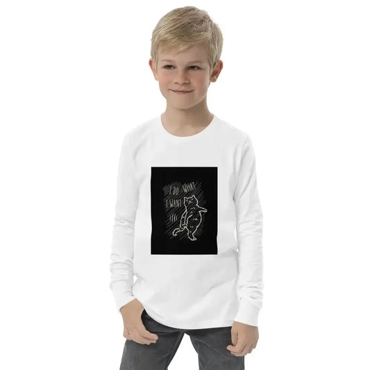 I Do What I Want Youth long sleeve tee - FloofChonk
