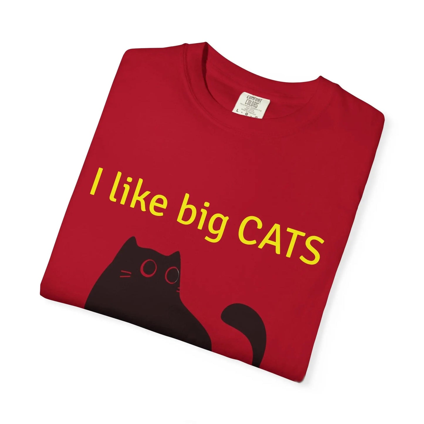 I Like Big Cats T-Shirt, Funny Cat Lover Tee, Gift for Cat Owners - FloofChonk