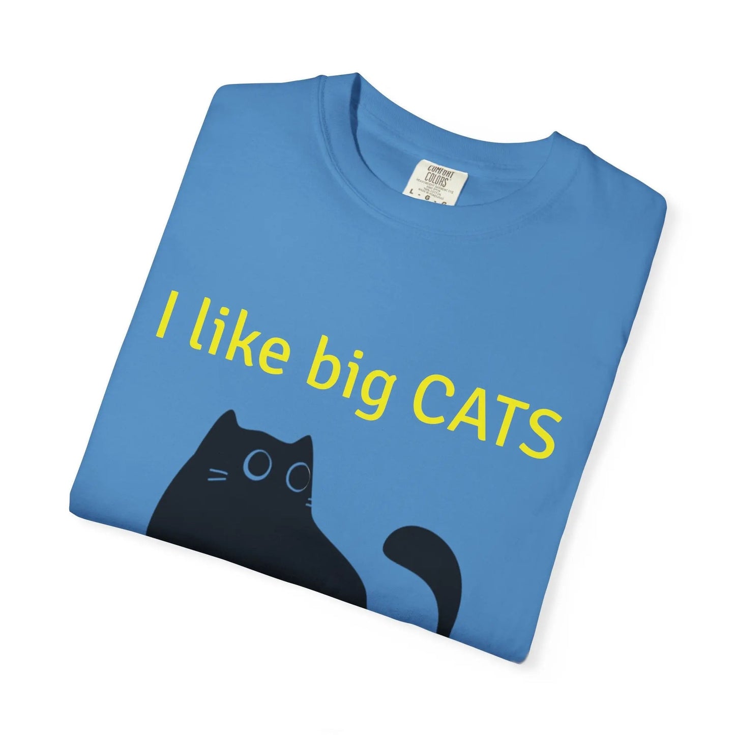 I Like Big Cats T-Shirt, Funny Cat Lover Tee, Gift for Cat Owners - FloofChonk