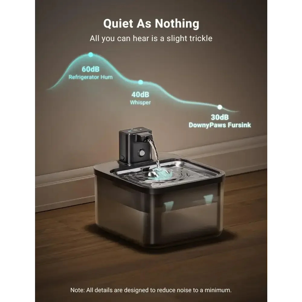 Intelligent Self-circulating Rechargeable Wireless Pet Water Dispenser - FloofChonk