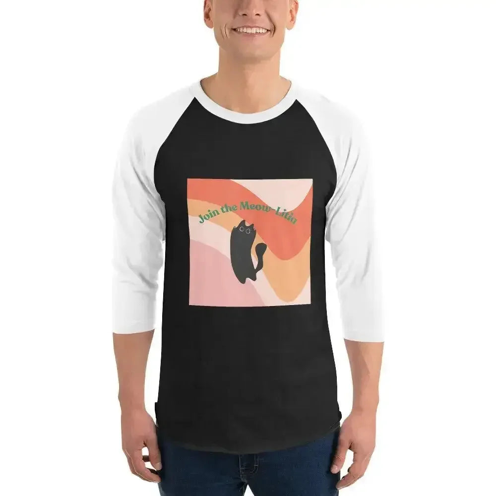 Join the Meow-Litia 3/4 Sleeve Shirt - FloofChonk