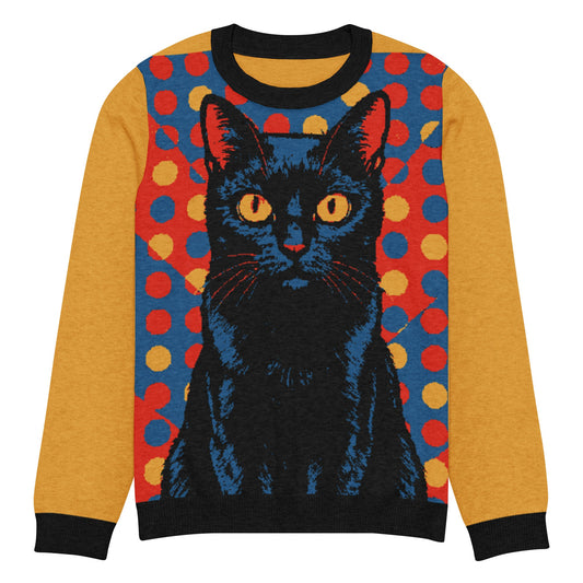 Knitted crew neck sweater - FloofChonk