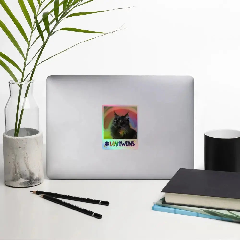Love Wins Holographic Stickers - FloofChonk