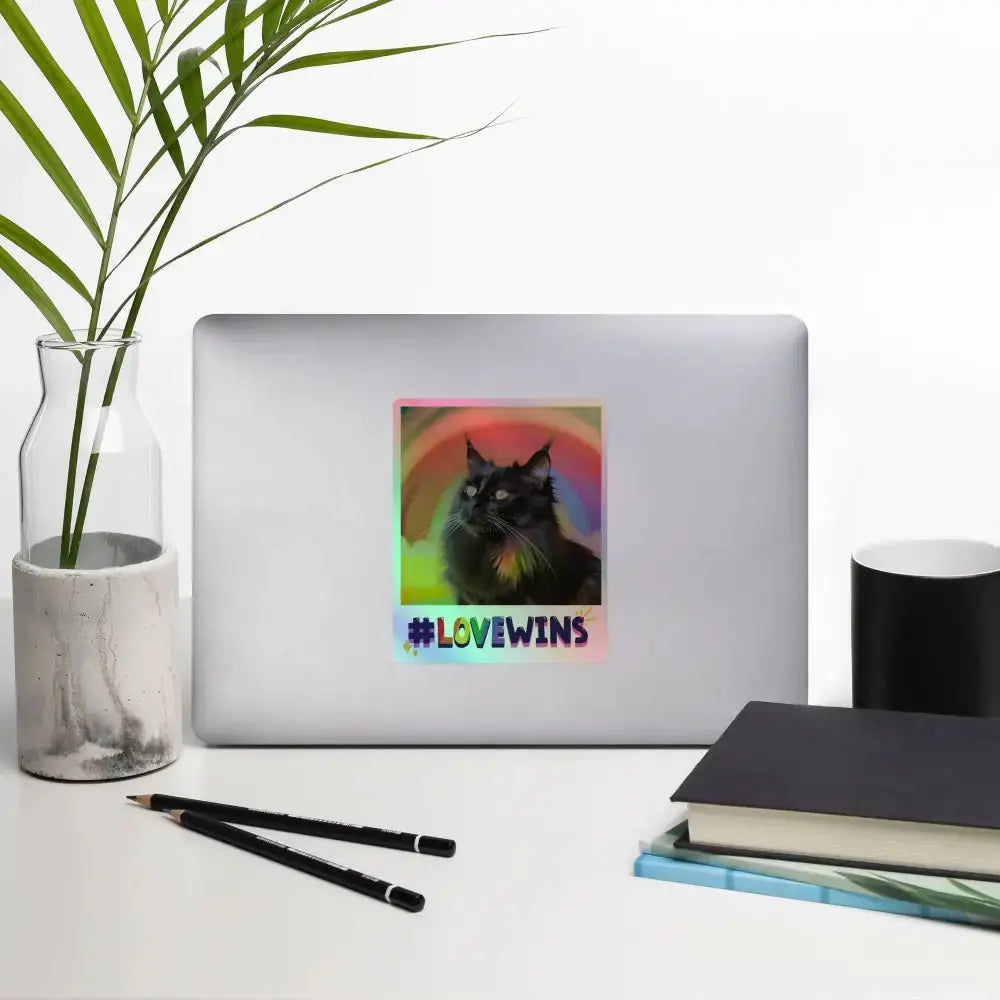 Love Wins Holographic Stickers - FloofChonk