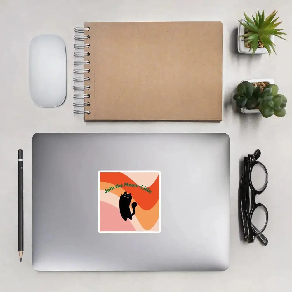 Meow - Litia Cat Stickers: Perfect Accessories for Cat Lovers - FloofChonk